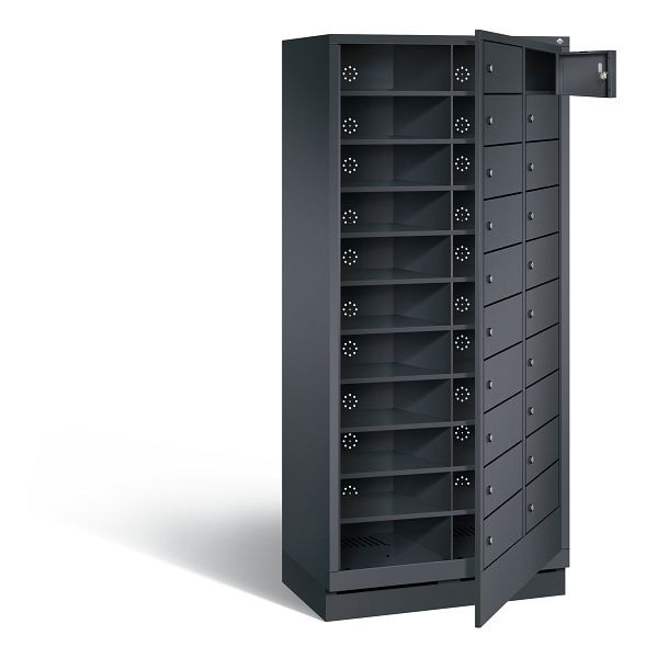C+P wasautomaat Evolo, H1800xW810xD500mm, kleur: zwartgrijs, 48160-210 S10077