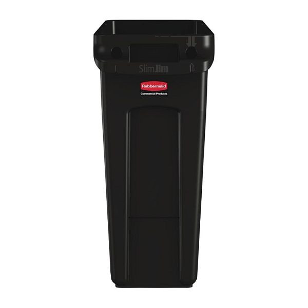 Rubbermaid Slim Jim afvalbak zwart 60L, CP652