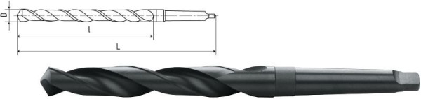 ELMAG HSS Co5-spiraalboor met morseconus DIN 345, Ø 15,0 mm, 71720