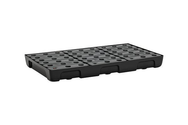 Cemo PE-plankenopvangbak 100 x 60 met rooster / 33 l, 11734