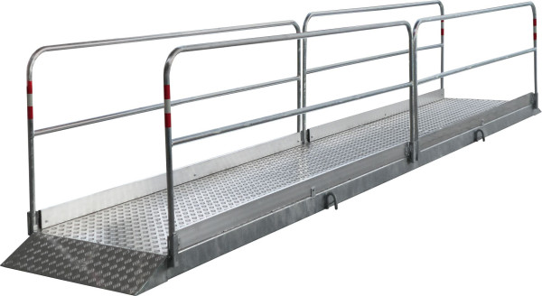 Schake loopgraafbruggen van aluminium met een stalen voetplaat, breedte: 1,20 m, lengte: 2,70 m, 2027212