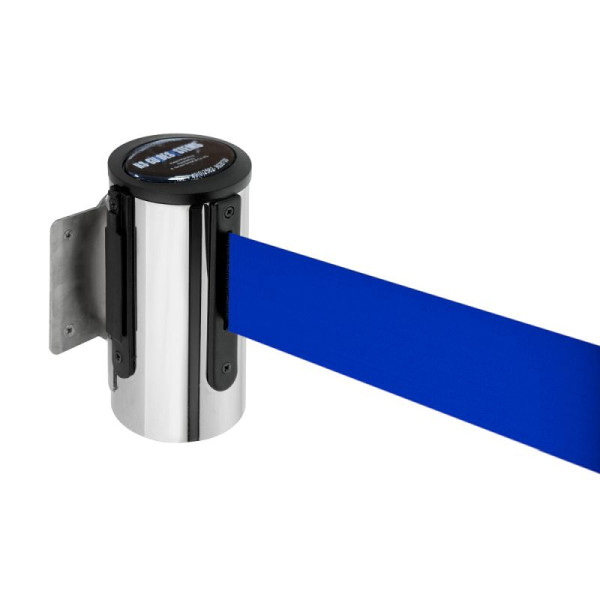 Stein HGS HGS wandriemcassette -P-Line Future-, chroom, blauw, met magnetisch riemuiteinde, 12850g-0204