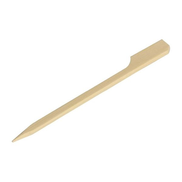 Fiesta Green bamboe spiesen peddelvorm 9cm, VE: 100 stuks, DK397