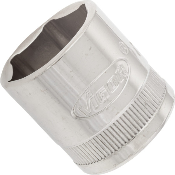 VIGOR dopsleutelinzet, hol vierkant 10 mm (3/8 inch), buitenzeskantprofiel, 18 mm, V2266N