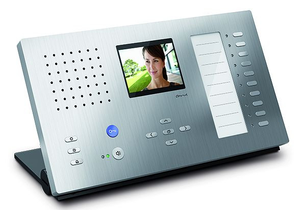TCS video binnenstation voor handsfree serie Carus ADAPTO + 10 knoppen desktop toestel, zilver, CAI2210-0150