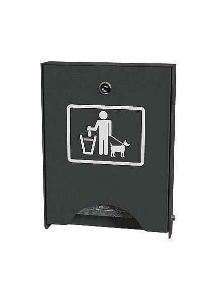 Renner zakkendispenser voor hondenpoepzakken voor wand- en paalbevestiging, capaciteit 450 zakken, mosgroen, 7077-60PB 6005