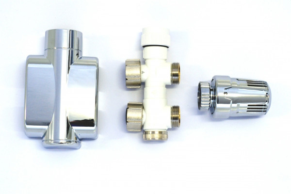 MERT ECAM COMPLETE SET, RECHTE VORM, chroom, rechts of links ventiel, 1000-ECAM-A-DCRL