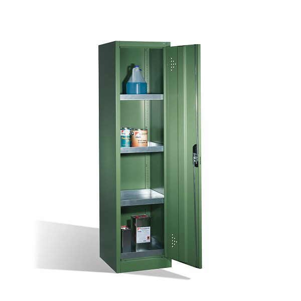 C+P klimaatkast Acurado, H1950xB502xD500mm, kleur: Reseda groen, verzonken handgreep, 8901-315 S10145