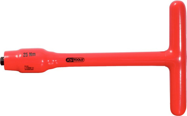 KS Tools 3/8" vaste T-greep koppelbegrenzer met beschermende isolatie, 25Nm, 117.3808