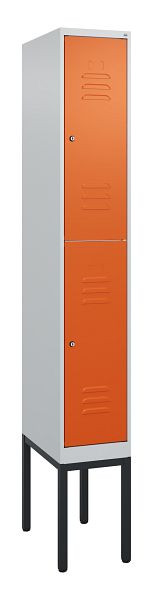 C+P dubbeldekskast Classic PLUS, frame, 2120x300x500mm, 7035/2004, cilindersloten, 0803307-10 S10061