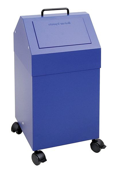 Stumpf afvalscheiding 45, verrijdbaar, RAL 5010/5010, 45 liter, 630-045-2-0-510