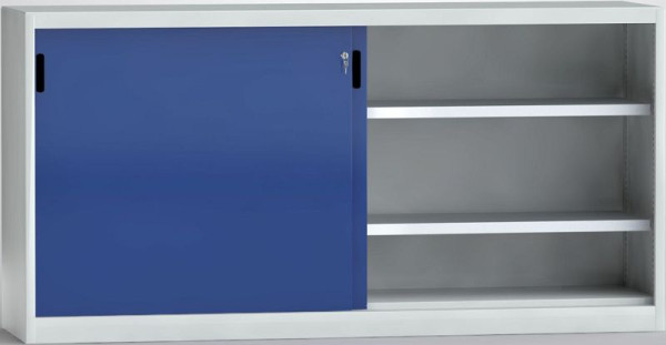 KLW schuifdeurkast met tussenschot - 1000 x 2000 x 525 mm H x B x D, 7SN-UL1000TB-1020MRB