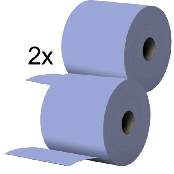 Karl Dahm Papierputztuchrolle blau, 2x1000 Blatt, 24062