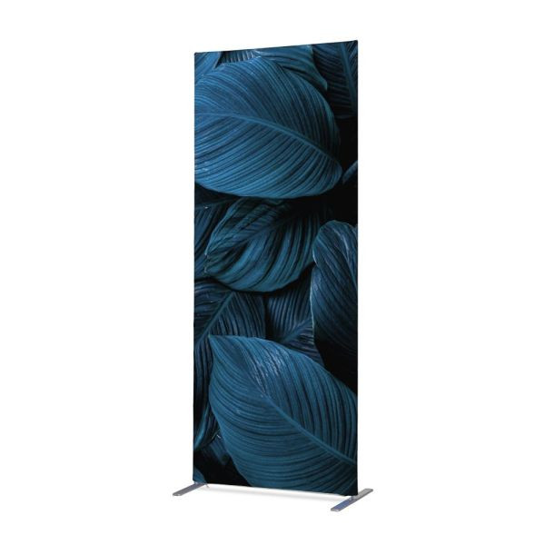 Showdown Displays Textiel Kamerverdeler Decoratie 100-200 Botanische Bladeren Blauw, ZBSLIM100-200-DSI20