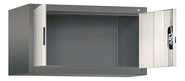C+P bovenkast Acurado, H500xW930xD500mm, kleur: vulkaangrijs / parelwit, verzonken handgreep, 9284-000 S10180