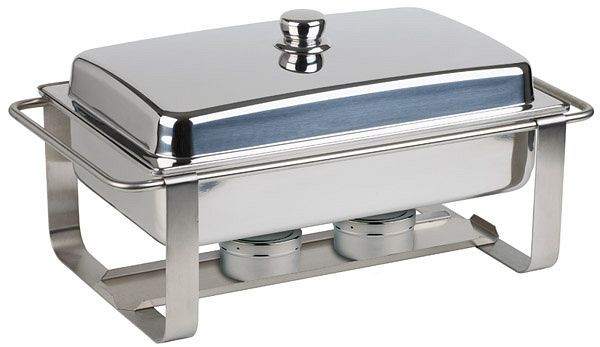 APS Chafing Dish -CATERER PRO-, 64 x 35 cm, hoogte: 34 cm, RVS, slot voor deksel, 1 waterbak, 12233