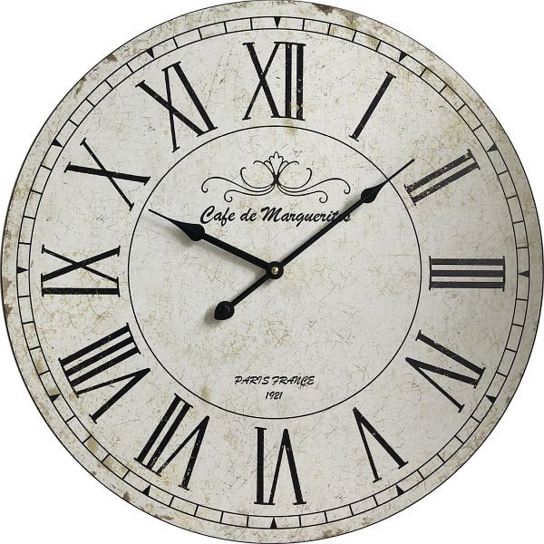 Technoline quartz wandklok "Paris", MDF materiaal, afmetingen: Ø 50 cm, WT 1510