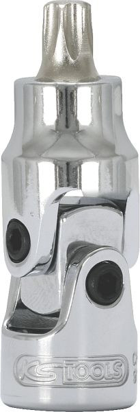 KS Tools 1/4" CHROMEplus scharnierbitdop Torx, T10, 917.1492