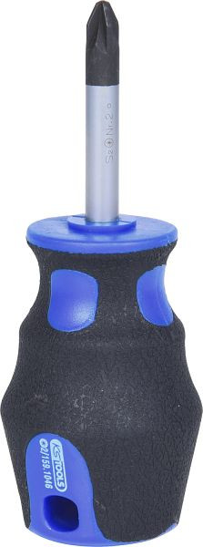 KS Tools ERGOTORQUEplus schroevendraaier, kort, PZ2, 159.1046