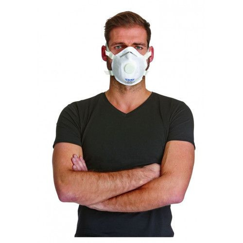 DS SafetyWear FFP3 fijnstofmasker, met uitademventiel, schaalvorm, VE: 60 stuks, P3V