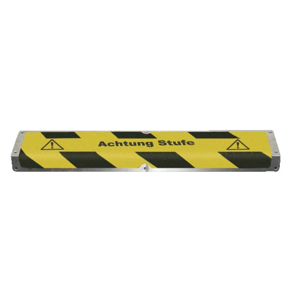 Stein HGS HGS aluminium randprofielen voor traptreden om te schroeven, geel-zwart gearceerd, zonder tekst, 90.1498