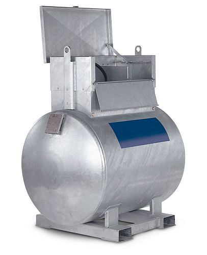 DENIOS Mobile Dieseltankanlage KC500-K, 500 Liter, 12/24 V-Pumpe, Staukasten, 252567