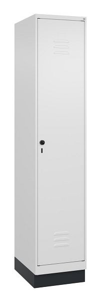 C+P luierkluis Classic PLUS met middenwand, bodem, 1950x400x500mm, 9016/9016, veiligheidsdraaigrendel, 080020-12F S10014