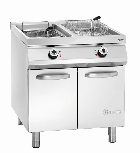 Bartscher elektrische frituurpan, 2 bakken, 296970