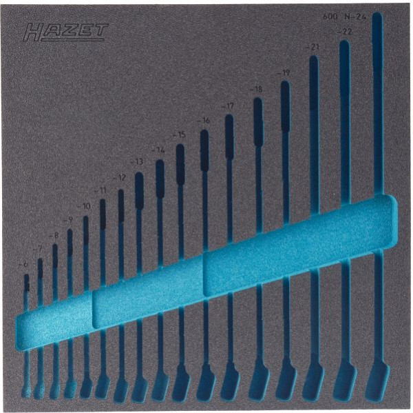 Hazet 2-componenten zachtschuim inlay, voor 163-98/17, afmetingen / lengte: 344 mm x 342 mm, 163-98L