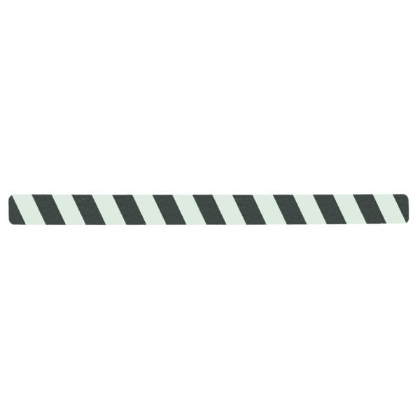 m2 antislipbekleding, fotoluminescent, zwart/groen, losse stroken 50x650mm, VE: 10 stuks, M1XV100503