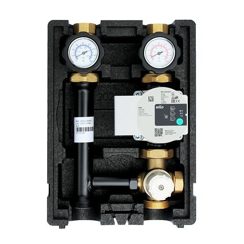 Environ EcoMix EN004 CV-pompgroep met driewegmengkraan, vastewaardethermostaat 25-55°C en Wilo Para 25/6 hoogrendementpomp, ENECO0042555PARA