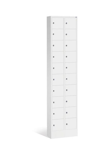 C+P kleine locker Intro, H1950xB460xD200mm, kleur: lichtgrijs, 80700-203 S10014