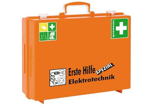 DENIOS Erste-Hilfe-Koffer Beruf Spezial "Elektrotechnik", Basisinhalt nach DIN, 164-936