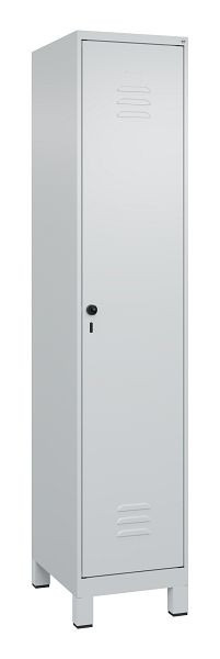 C+P luierkluis Classic PLUS met middenwand, voeten, 1950x400x500mm, 7035/7035, veiligheidsdraaigrendel, 080010-12F S10015