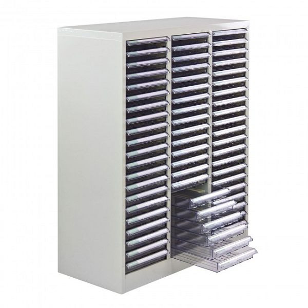 ADB ladecontainer SC3x21, buitenafmetingen van de metalen behuizing (B x D x H): 79,5 x 35 x 101 cm, kleur: lichtgrijs, gepoedercoat (RAL 7035), 40615