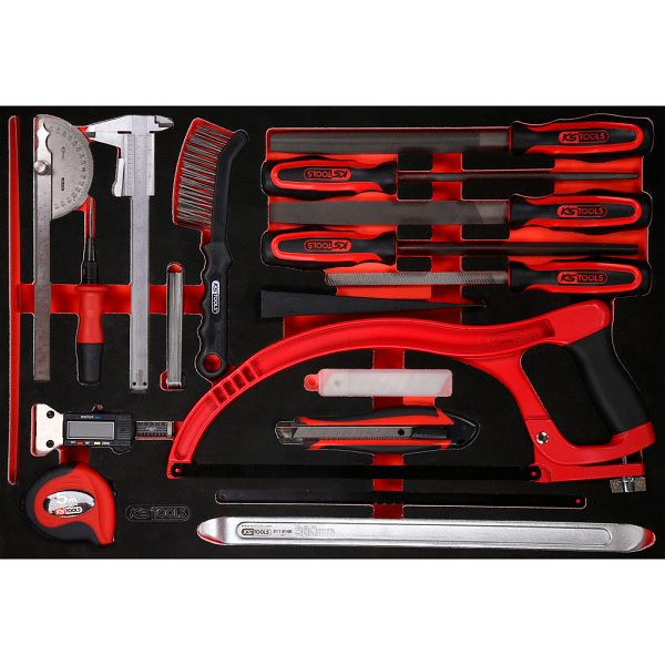 KS Tools PERFORMANCEplus gereedschapset 28-delige meetgereedschappen en vijlen, 811.0028