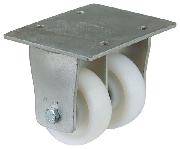 BS-wielen Dubbel zwaarlastwiel, wielbreedte 2x37 mm, wiel-Ø 100 mm, draagvermogen 800 kg, loopvlak/wiellichaam kunststof, kogellagers, S110.B15.100