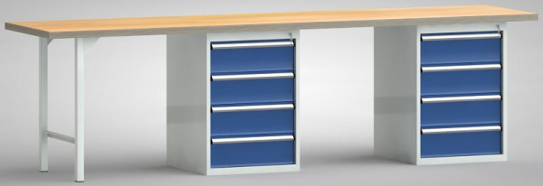KLW standaard werkbank - 3000 x 700 x 840 mm L x D x H, WS431N-3000M40-E0804