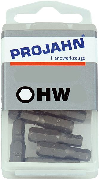 Projahn 1/4" bit L25 mm binnenzeskant 4 mm pak à 10, 2742-10