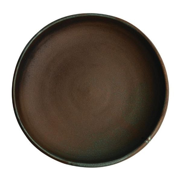 Olympia canvas schaal met hoge rand donkergroen 23cm, VE: 6 stuks, FA327
