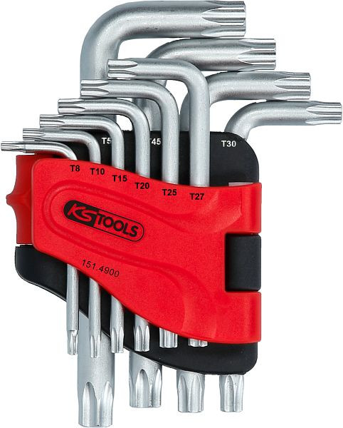 KS Tools Torx Stiftsleutelset, kort, 10-delig, 151.4900