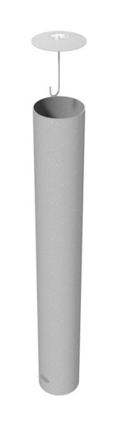 Schake-afzetpaal type 40272A - stationair - voor inzetting in beton, stalen buis Ø 273mm, totale lengte: 2000mm, thermisch verzinkt, met losse deksel, 40272A