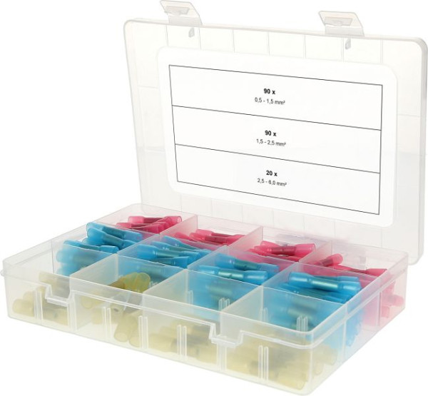 KS Tools assortiment krimpverbinders, 0,5 mm² - 6,0 mm², 200 stuks, 970.0790