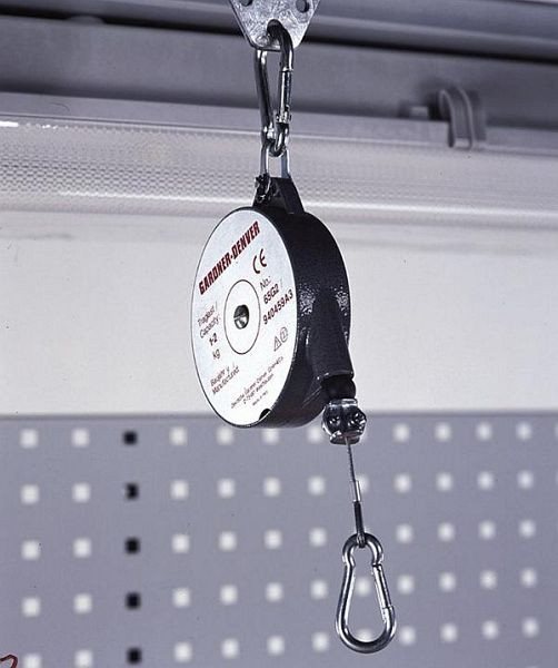 KLW balancer veerbalancer, belasting: 1,0 - 2,0 kg, kabelverlenging: 1.600 mm, met RVS draadkabel, instelbaar belastingsbereik, AB-BAL-010-020F