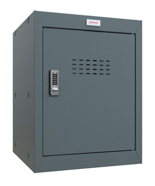 Phoenix CL-serie maat 2 houtskoolgrijze kubuskast met elektronisch slot, CL0544AAE
