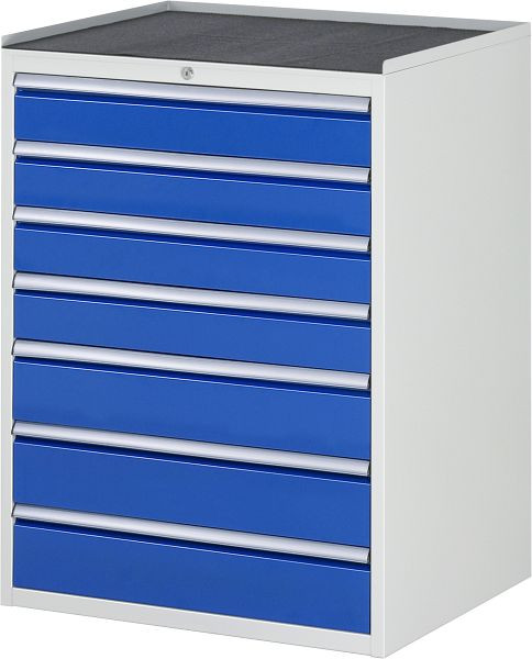 RAU ladekast serie 7000, metalen onderstel, 7 x lade maat XL 4xH120, 3xH150 mm, 770x1035x650 mm, 03-XL7.10A-MT.11