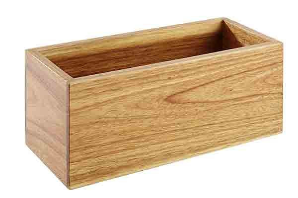 APS Tafelcaddy, 23 x 10 cm, hoogte: 10 cm, acaciahout, binnenkant: 21,5 x 8 cm, 11625