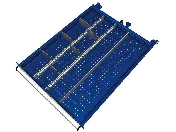 KLW scheidingsmateriaalset voor lades vakhoogte 50 mm in SEB kast, kastmaat 572 x 750 mm B x D, SEB-B04-032