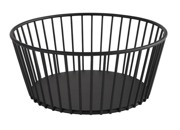 APS mand -URBAN-, Ø 20 cm, hoogte: 8,5 cm, metaal, zwart, 30411