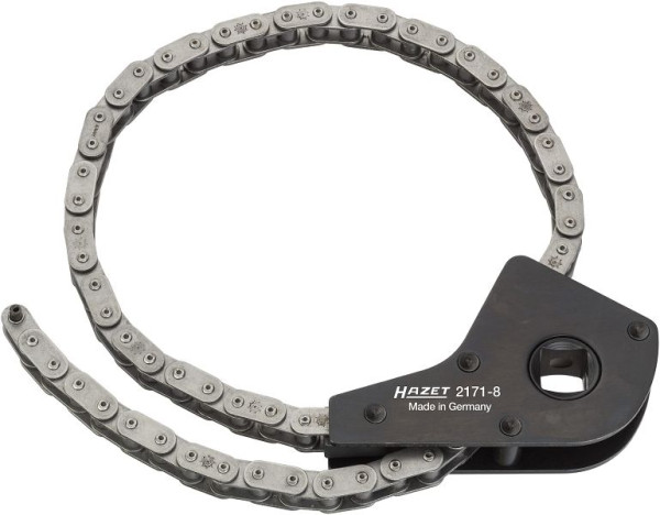 Hazet oliefilterketting, hol vierkant 12,5 mm (1/2 inch), 50 - 150, ook in krappe ruimtes te gebruiken, met spanketting, 2171-8